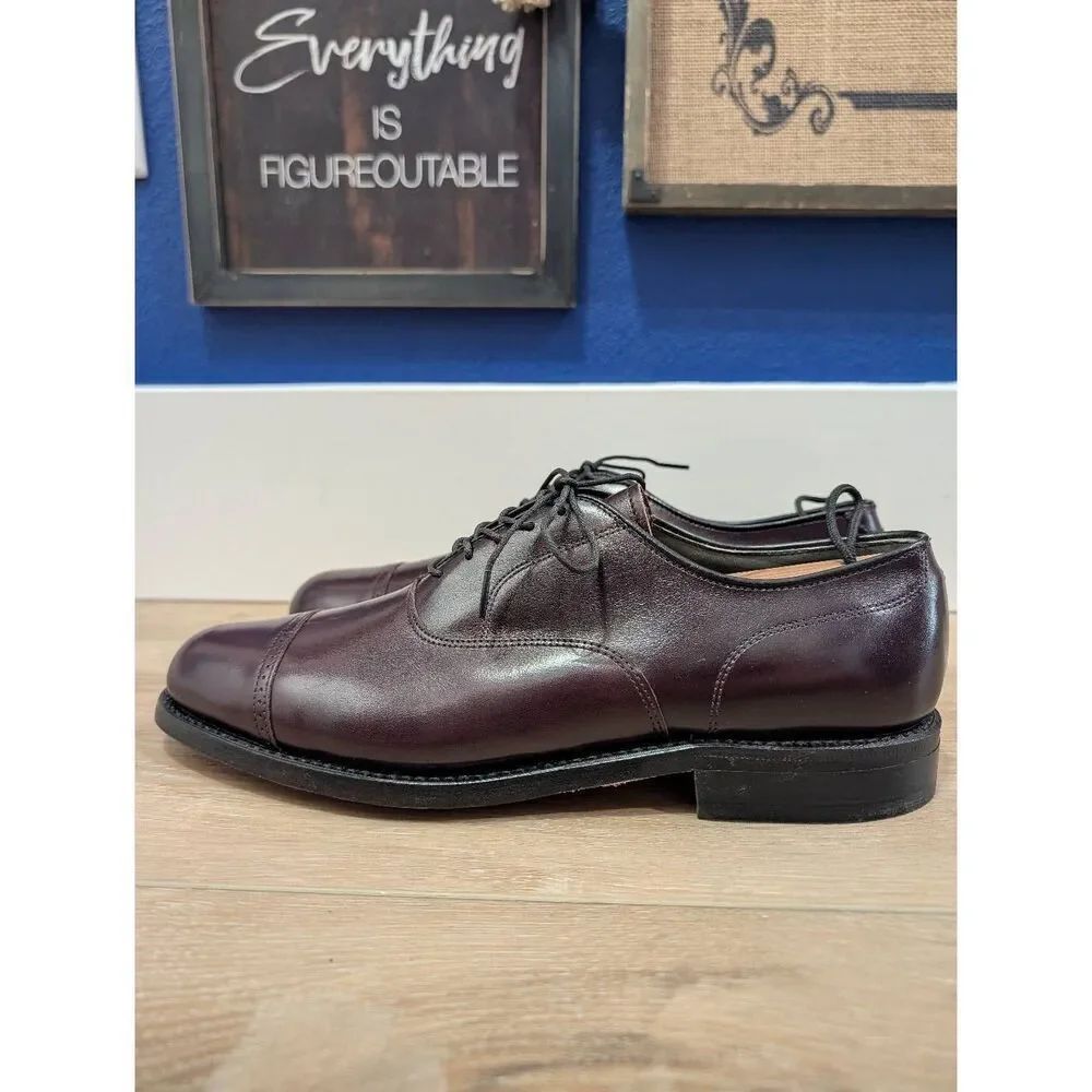 FootJoy Classics Cap Toe Oxford Dress Shoes Oxblood Leather 8.5D NWOB NOS USA